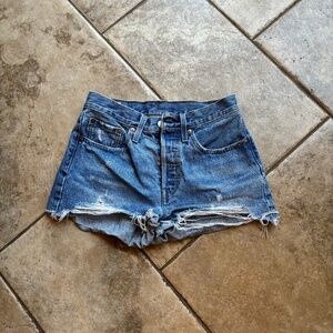 Levi's 501 Jean Shorts Size 26, button fly